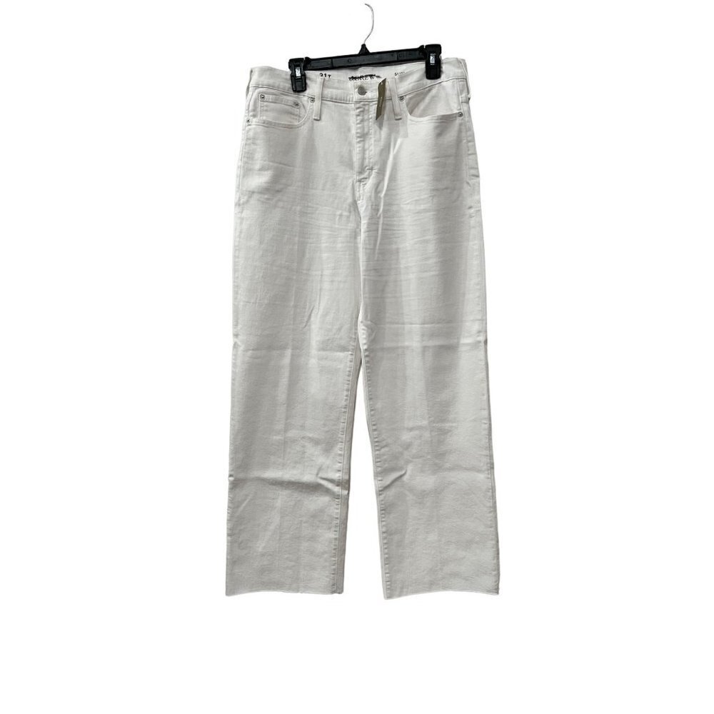 New J Crew Size T31 Slim wide-leg jean in white wash BP462 SU23 - Picture 3 of 14